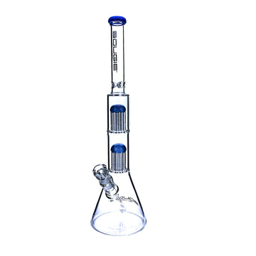 18" Bougie Double Perc Beaker #6024